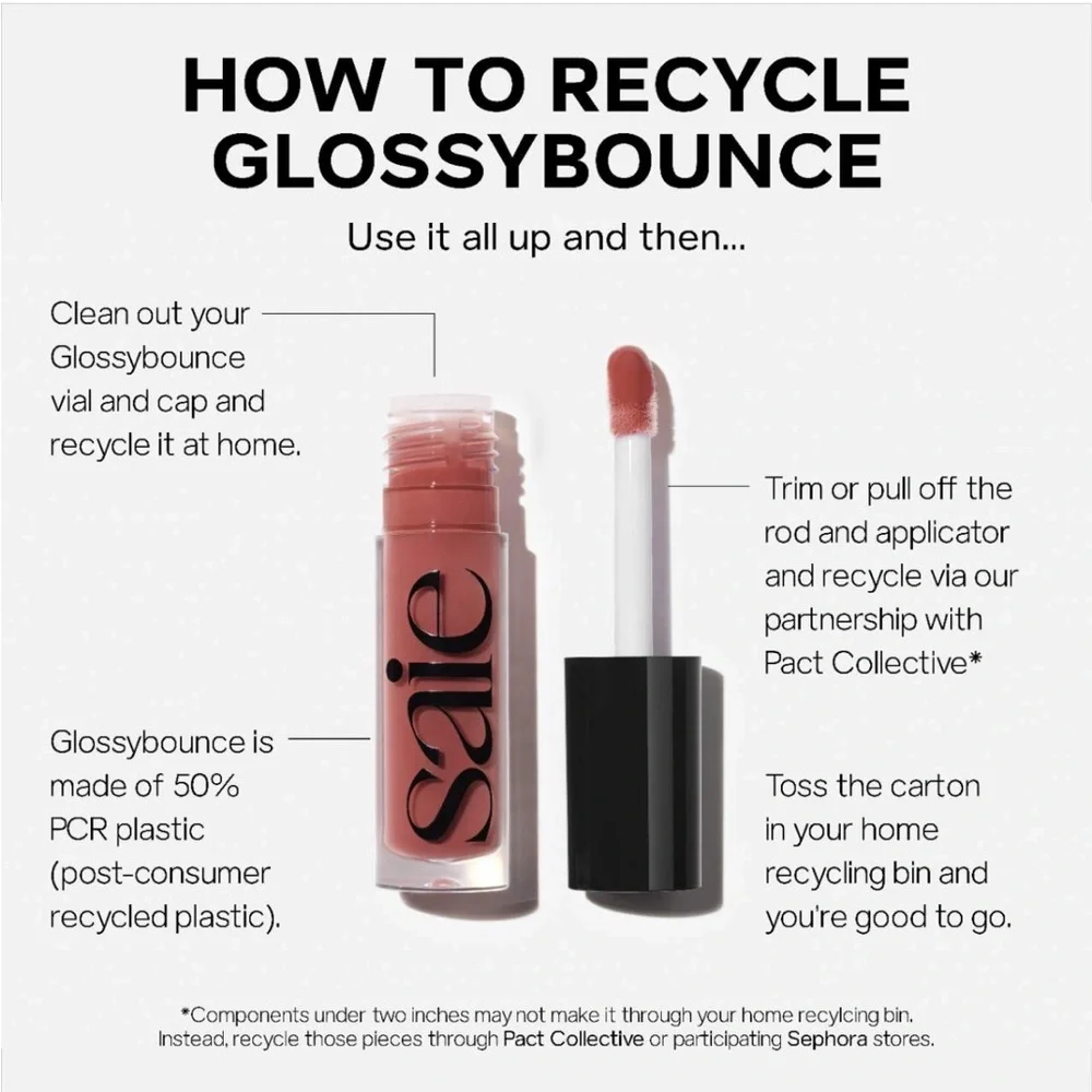 Saie Glossybounce High Shine Hydrating Lip Gloss Oil “Play”